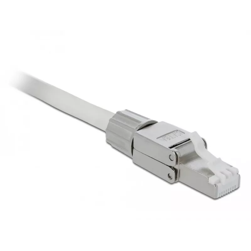 Conector de cable DeLOCK 86477 RJ-45 gris
