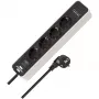 Alargador de corriente Brennenstuhl 1153240126 1,5 m 4 salidas AC para interior negro blanco