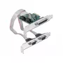 DeLOCK - Adaptador paralelo/serie - PCIe 1.1 perfil bajo - paralelo x 1 + serie x 2 (90413)