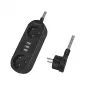 Alargador de corriente LogiLink LPS262U 1,5 m 2 tomas AC interior negro