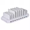 Organizador con estación de carga UNITEK Y-2190 de pie blanco