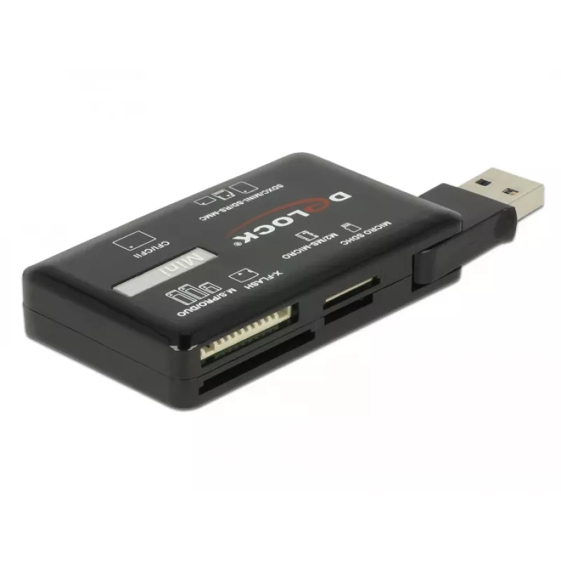 Lector de tarjetas SuperSpeed USB DeLOCK CF SD Micro SD MS M2 xD 5 Gbps