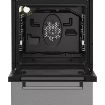 Cocina de libre instalación BEKO FSM52332DXDT placa de gas de 5 fuegos 60 cm, horno eléctrico 60 L, clase de eficiencia energética A