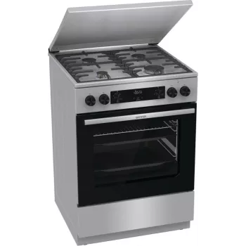 Gorenje GKS6C71XF Cocina independiente con horno Plata