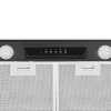 CATA GT-PLUS 45 BK/M 02030408 campana extractora (canopy), 60 cm, 645 m³/h, clase energética C, LED, filtros metálicos, control mecánico, negra