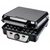 Gofrera Ravanson GR-7030 — 4 gofres, 1100 W, placas antiadherentes, termostato regulable, asa que no se calienta