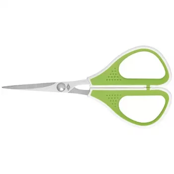 Tijeras WEDO 975 411 universales corte recto individual 114 mm, verde/blanco