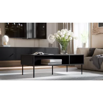 Mesa/banco Cama PALAZZO BIS 110x60x40 negro mate