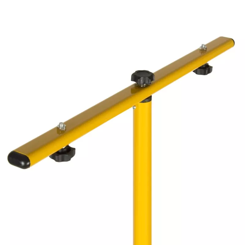 Trípode MACLEAN MCE583 altura ajustable para focos, estructura metálica, amarillo