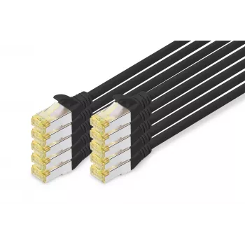 Cable de red Digitus CAT 6A S/FTP RJ-45 0,25 m negro