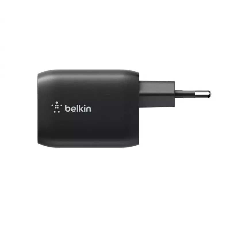 Cargador dual USB-C Belkin ENA007KQBK 65W – función de carga dual USB-C PD para portátiles y dispositivos móviles