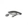 Zebra CBA-RF2-C09ZAR cable serie negro 2,8 m RS232 DB9