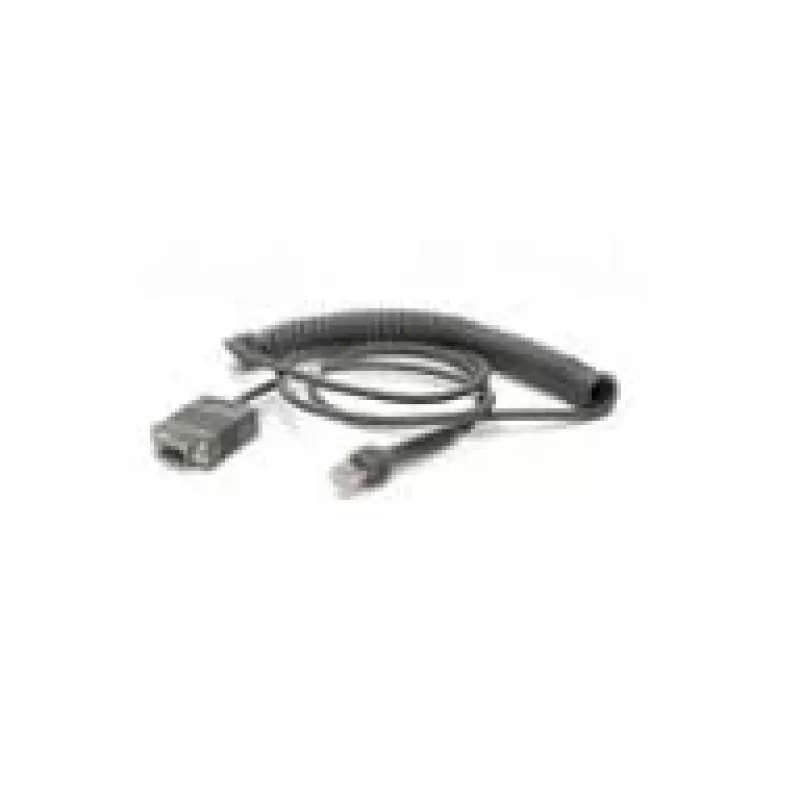 Zebra CBA-RF2-C09ZAR cable serie negro 2,8 m RS232 DB9