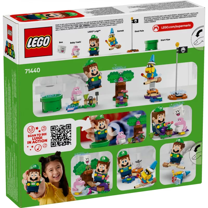 Set de construcción LEGO 71440 Super Mario figura interactiva de LEGO Luigi