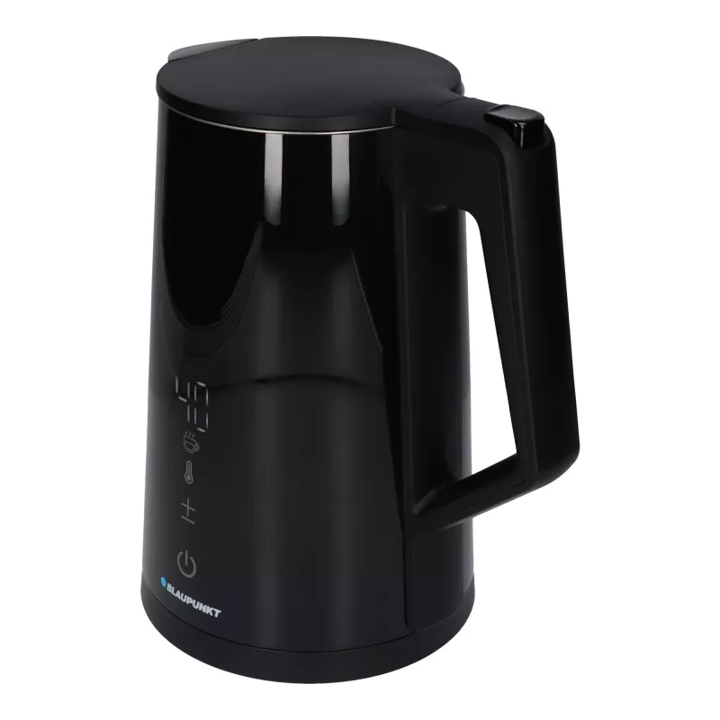 Hervidor eléctrico BLAUPUNKT EKD601, 1,7 L, 2200 W, ajustable 40–100 °C, negro, acero inoxidable