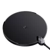 Cargador Baseus CCED000001 para dispositivos móviles auriculares, smartphone negro USB carga inalámbrica para interiores