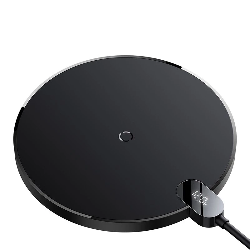 Cargador Baseus CCED000001 para dispositivos móviles auriculares, smartphone negro USB carga inalámbrica para interiores