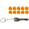Bloqueador de puerto RJ45 ShiverPeaks BS08-01035 — 1 llave, 10 bloqueos naranjas