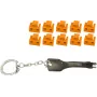 Bloqueador de puerto RJ45 ShiverPeaks BS08-01035 — 1 llave, 10 bloqueos naranjas