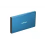 Caja externa HDD/SSD NATEC Rhino GO 2,5 pulgadas — USB 3.0, SATA III, hasta 4 TB, 9,5 mm, aluminio, azul