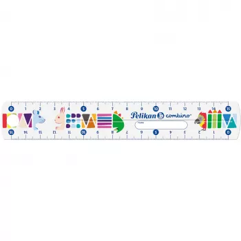Regla Pelikan 811224 150 mm plástico multicolor