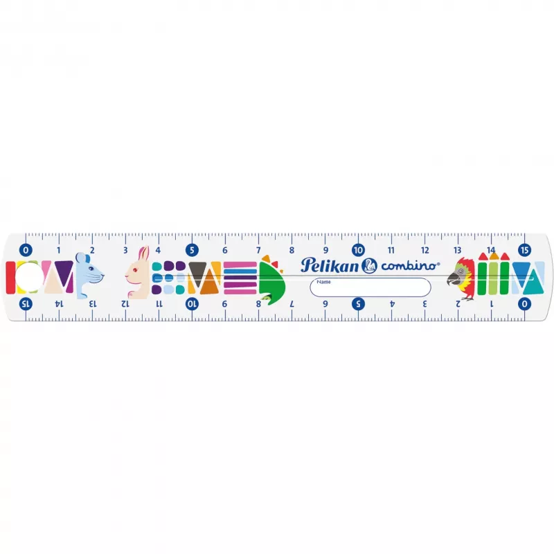 Regla Pelikan 811224 150 mm plástico multicolor
