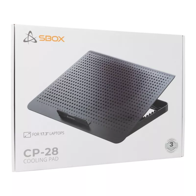 Base refrigeradora Sbox CP-28 para portátiles de 17,3
