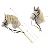 Caballo de palo de peluche Milly Mally 6626 Gris claro – peluche milly mally, caballo de palo para montar