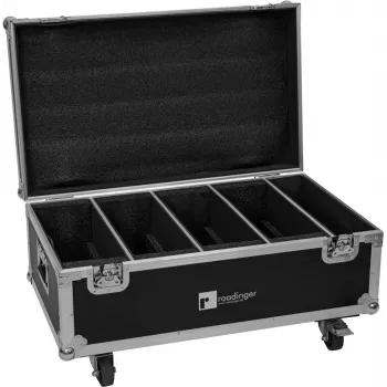 Flightcase Roadinger 31005238 para 4× LED CLS-18 QCL RGB/WW