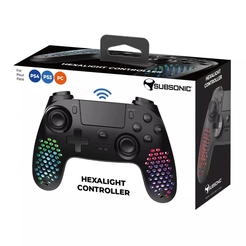 Mando Subsonic SA5654 Negro Bluetooth USB PC PlayStation 4 3