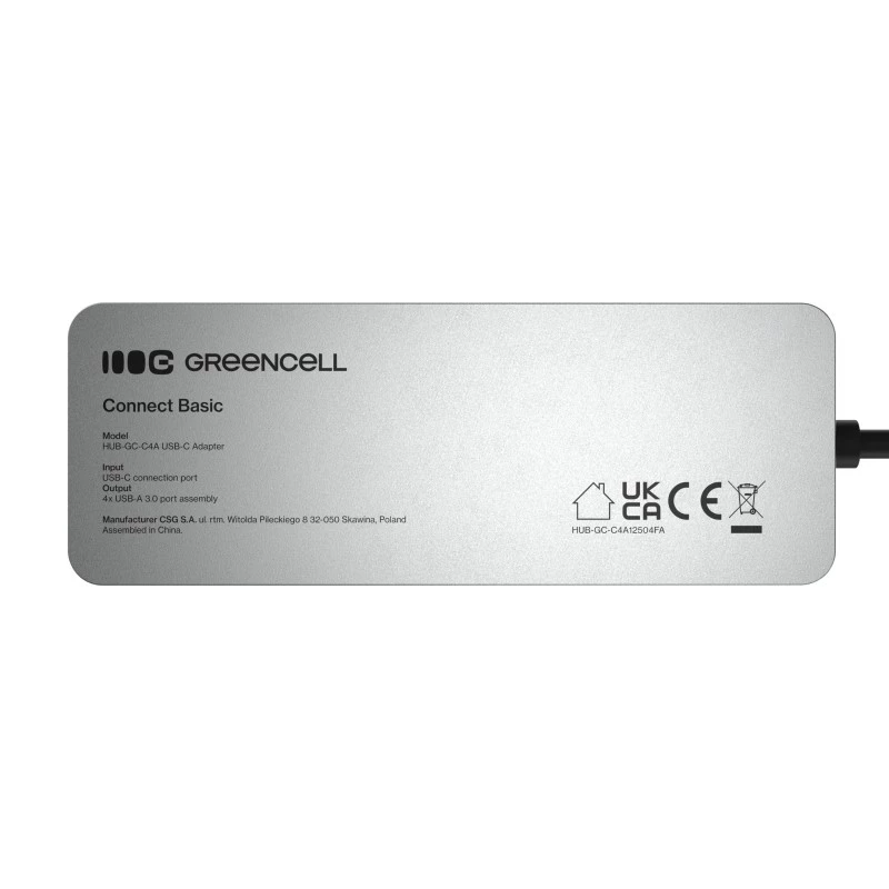 Hub USB Green Cell HUB-GC-C4A — hub USB-C 3.0 de 4 puertos
