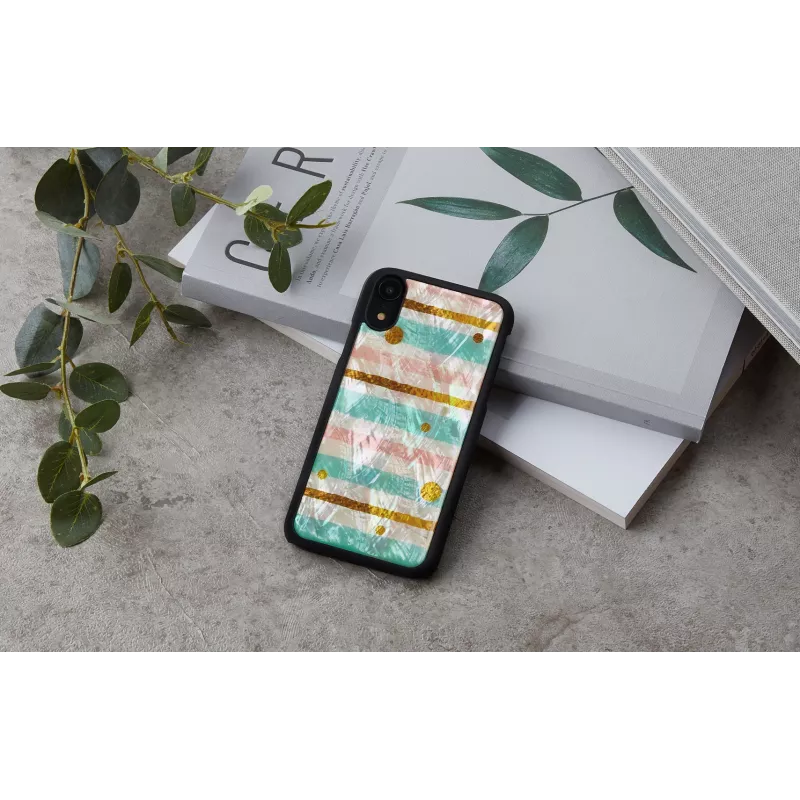 Funda protectora para móvil iKins para iPhone XR — funda protectora menta y negra
