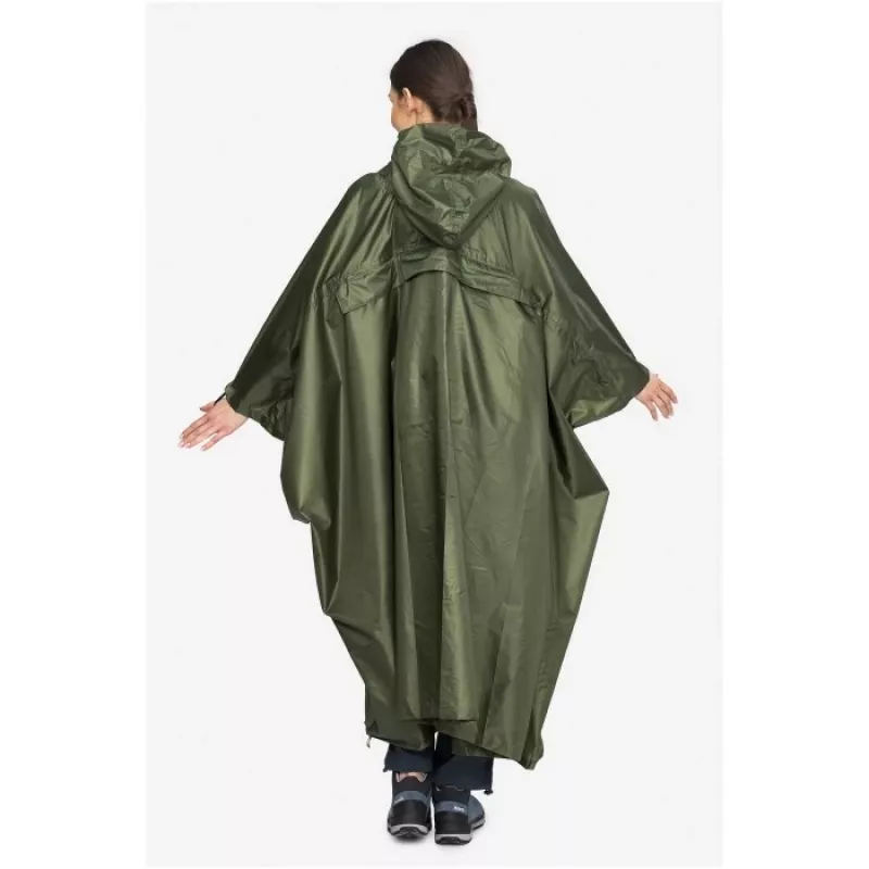 Poncho de lluvia para adultos VIKING Vesper Mochila Verde UNI