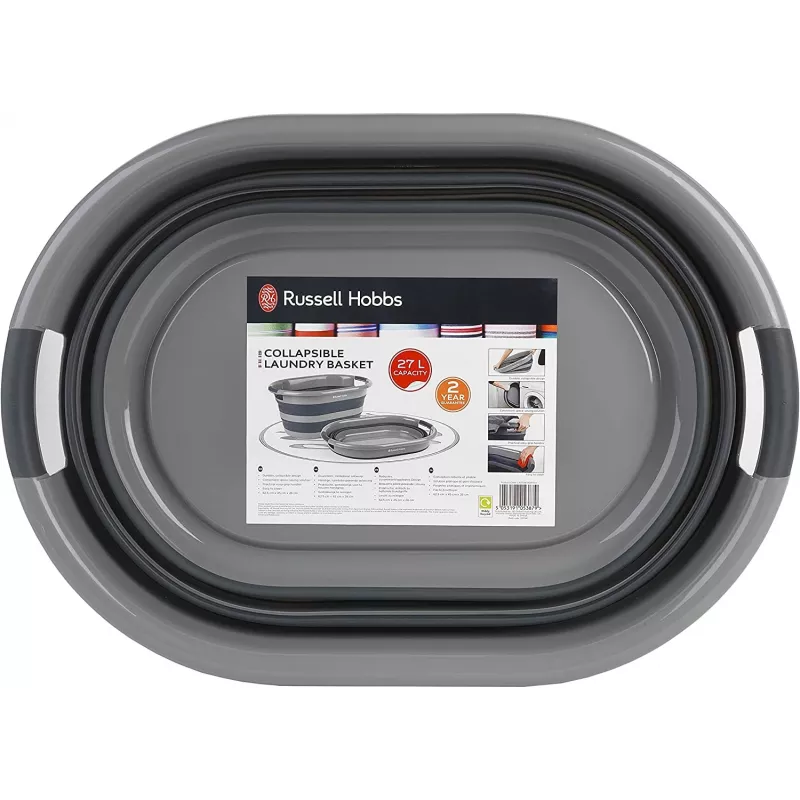 Cesto de ropa Russell Hobbs LA053879GRYFEU7 27L plegable