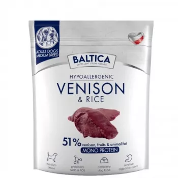 BALTICA Nutraceutic Hipoalergénico razas medianas venado con arroz - pienso seco para perros - 1 kg