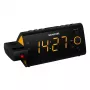 Radio reloj SENCOR SRC 330 OR — radio reloj FM con pantalla LED de 1,2 pulgadas, doble alarma, proyección roja 180°, temperatura interior, respaldo de batería