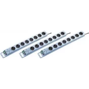 Regleta de enchufes hugo brennenstuhl 1153340338 — 8 tomas, azul metallic