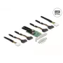 DeLOCK PCI Express 4.0 x16 Tarjeta a 4 x SFF-8639 NVMe - Bifurcación - Factor de forma Low Profile