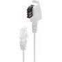 Cable de teléfono ShiverPeaks BS12-09016 0,5 m blanco