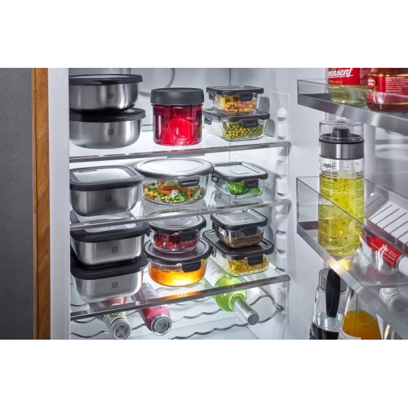 Recipiente hermético para alimentos GEFU Provido redondo, 1000 ml