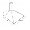Campana extractora AKPO WK-5 Soft 50, acero inoxidable, 50 cm, 156 m³/h, filtro antigrasa de aluminio/carbón