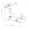 White Shark CONQUEROR-2 Soporte plegable para volante de carreras con soporte para palanca de cambios