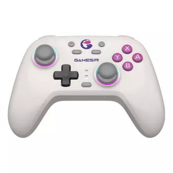 Mando inalámbrico GameSir T4n blanco — Bluetooth, diseño ergonómico
