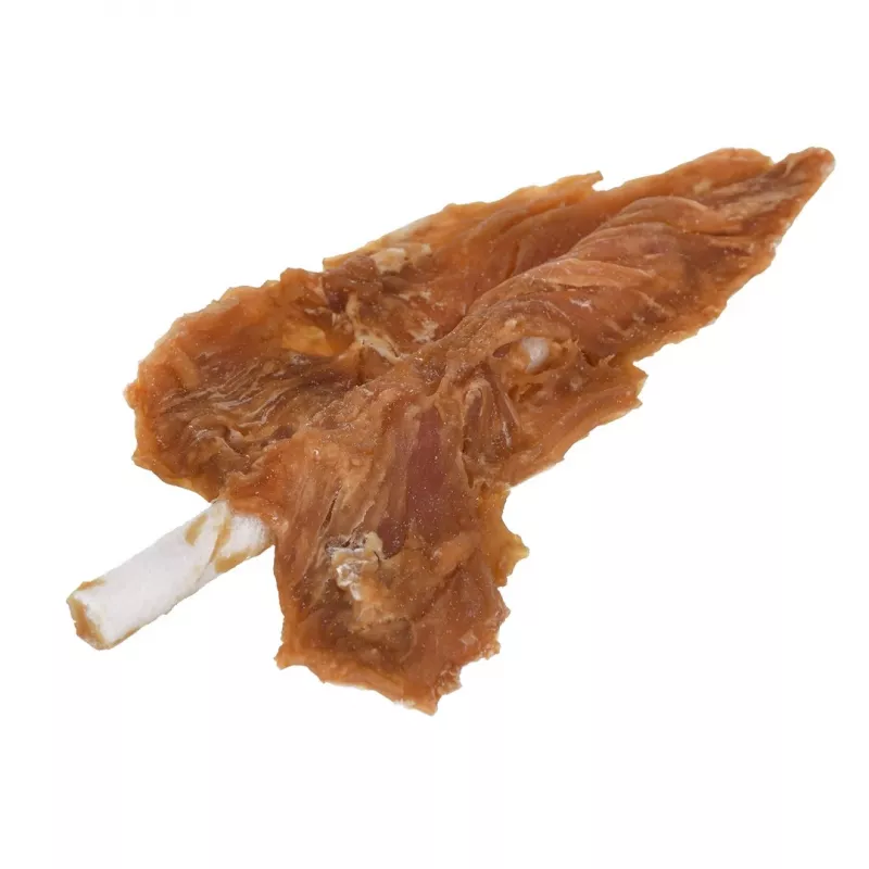 Snacks para perros PETITTO filete de pollo al palo 500 g — snack dietético de ave, envase de plástico de 500 g