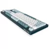 Teclado gaming Montech MKey TKL USB gris oscuro, azul claro, blanco