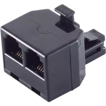 ShiverPeaks BS71230 adaptador telefónico, conector macho RJ-11 (6P4C) a 2x conector hembra RJ-11