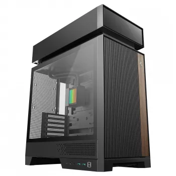 Caja de PC de sobremesa DeepCool CL6600 Negra — compatible con fuentes ATX/PS2/SFX/SFX-L, ventilador frontal de 140 mm, superior/trasero de 120/140 mm, unidades de 2,5/3,5