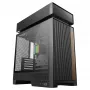 Caja de PC de sobremesa DeepCool CL6600 Negra — compatible con fuentes ATX/PS2/SFX/SFX-L, ventilador frontal de 140 mm, superior/trasero de 120/140 mm, unidades de 2,5/3,5