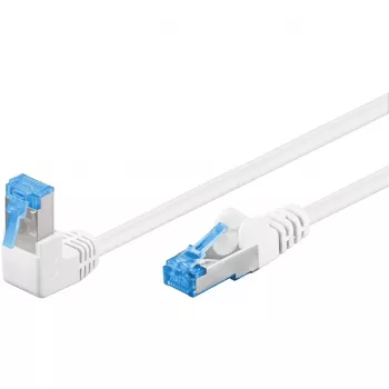 Cable de red GOOBAY 51563 Cat6a S/FTP (S-STP) 0,5 m RJ-45 blanco/azul