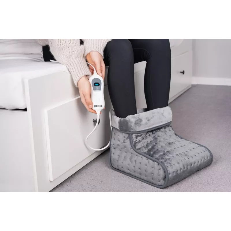 Calientapiés eléctrico Noveen EB550 - gris, 30 x 30 x 24 cm